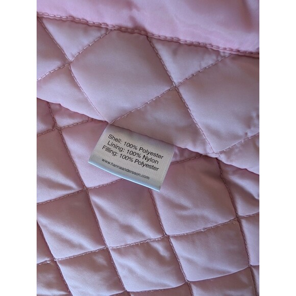 Hanna Andersson Insulated Ski Winter Jacket Coat Flower Print Pink EU 120/US 6-7 - Picture 7 of 13